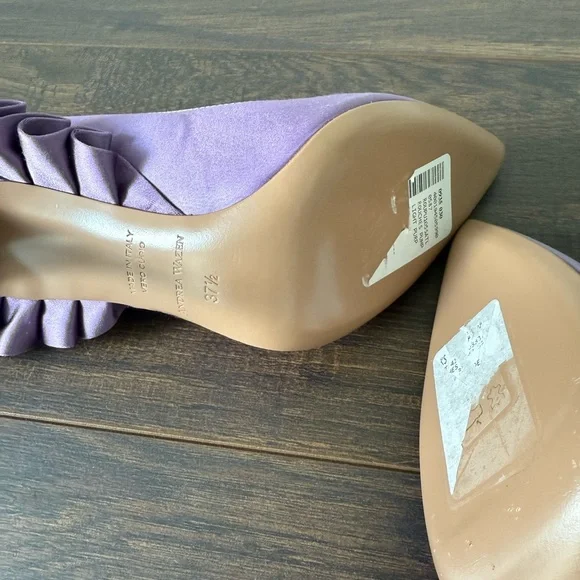 Andrea Wazen Rouches 105MM Satin Pumps